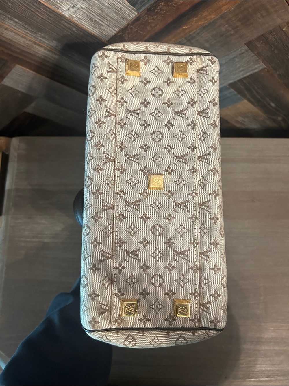 Louis Vuitton Monogram Mini Lin Canvas Josephine Bag - Picture 6 of 8